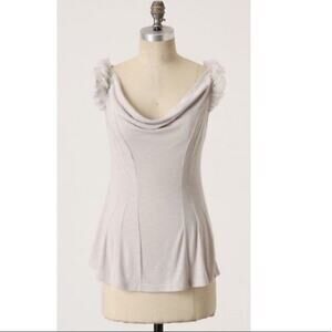 Anthropologie Deletta first flight tee top in gray